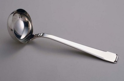 Art Deco Silver Soup Ladle